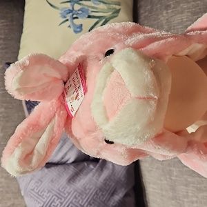 KIDS NEW PINK BUNNY HAT ONE SIZE INSULATED FOR WARMTH & COMFORT.